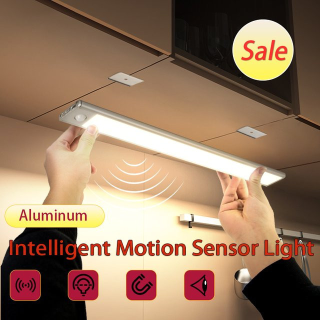 Zuoji LED Schrankleuchte mit Bewegungsmelder und Dimmer, USB wiederaufladbar, Unterbauleuchte für die Küche - Bild 1