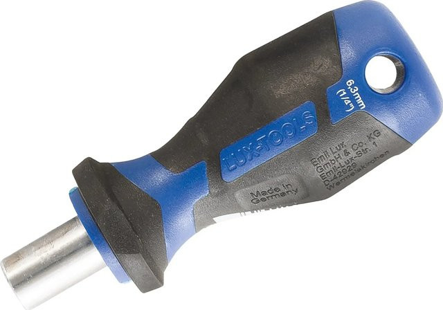 LUX-TOOLS Vergaser-Schraubendreher mit 1/4 Zoll Bithalter in Blau - Bild 1