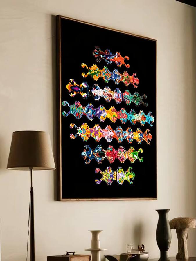 Dusan Wood Frosch-Puzzle, 100 Teile, bunt - Bild 6