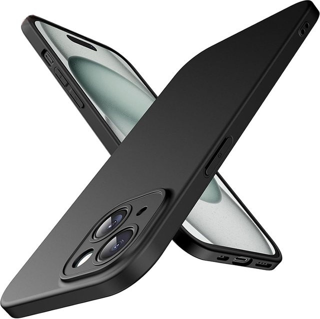 Matte Silikon-Schutzhülle für Apple iPhone 16 15 14 13 Pro Max Plus Mini SE in Schwarz - Bild 1