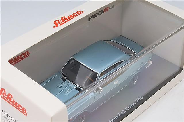 Schuco Mazda Wankel RX-2 1970-74 Capella Coupé, Spielfahrzeug, 1:43, Blau, Metall, Harz - Bild 2
