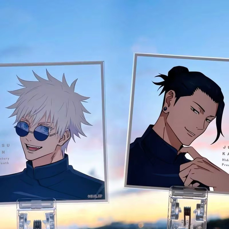 Bandai Jujutsu Kaisen Gojo Satoru & Geto Suguru Acryl Karte, 2-teiliges Set, transparent - Bild 2