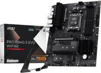 MSI PRO B840-S EVO WIFI6E Mainboard AM5 DDR5 Schwarz Silber mit Wi-Fi und Bluetooth - Bild 1