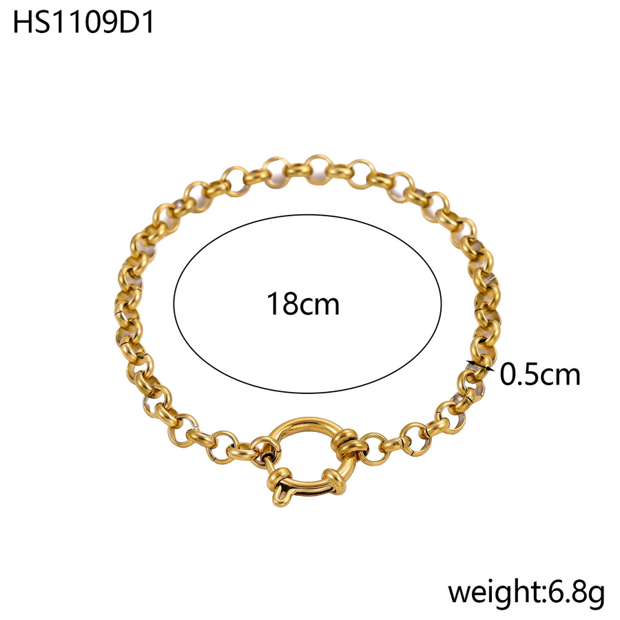 CARLIDANA Schmuck-Set, Armbänder, Kette, vergoldet, Unisex - Bild 3