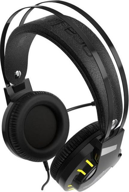 INCA Gaming Headset IGK-X10 mit 7.1 Surround Sound, RGB-LED und USB/3,5 mm Anschluss, ohrumschließend, Schwarz/Rot - Bild 1