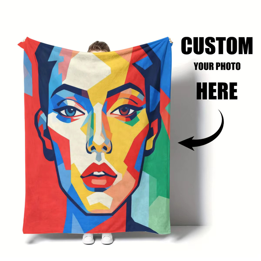 SRH Personalisierte Winter-Plüsch-Flanellblanke in Multicolour, weich und warm für Sofa, Bett oder Reisen - Bild 5