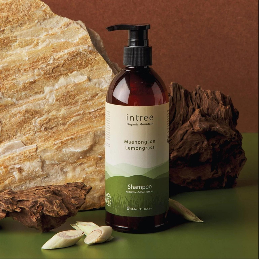 Phutawan Intree Bio-Shampoo Zitronengras, 320 ml, Unisex - Bild 3