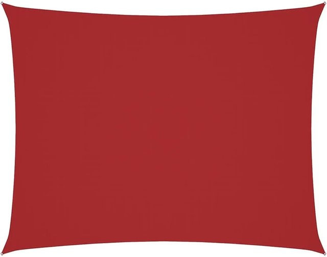 Furnicato Sonnensegel aus Oxford-Gewebe rechteckig in Rot, B: 600 cm, T: 400 cm - Bild 1