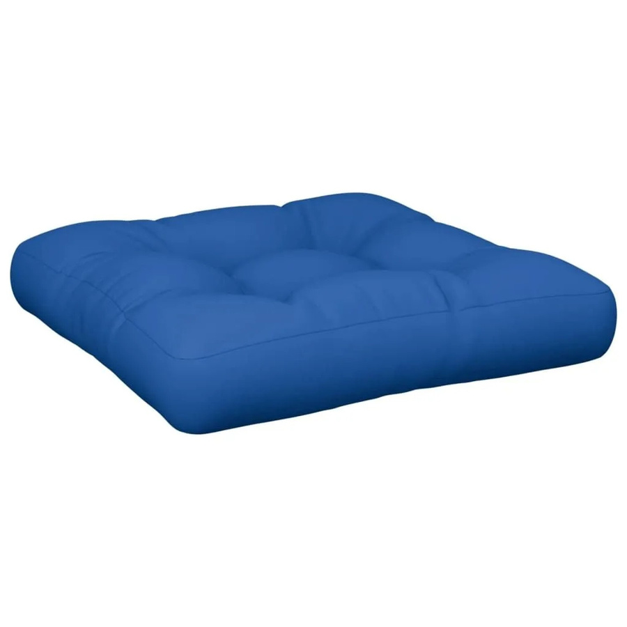 vidaXL Palettenkissen aus Polyester in Königsblau, wasserabweisend und UV-beständig, B/T/H: 60 x 60 x 10 cm - Bild 2