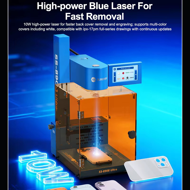SUNSHINE SS-890B Ultra faltbarer intelligenter 10-W-Hochleistungslaser in Blau, kompatibel mit IPX-17PM und weiteren Modellen - Bild 4