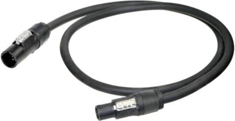 Neutrik Strom Anschlusskabel Schwarz 20m - Bild 1