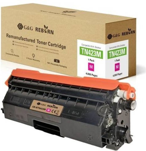 G&G Toner Cartridge Magenta kompatibel mit Brother TN-423M, remanufactured, Kapazität: 4000 Seiten - Bild 1
