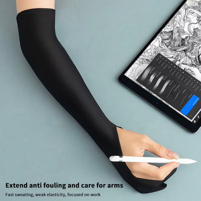 SDJZT Anti-Touch Zwei-Finger-Malhandschuhe für Tablet-Bildschirme in Schwarz - Bild 3