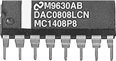 Texas Instruments DAC0808LCN/NOPB Digital-Analog-Wandler (DAC) Datenerfassungs-IC in Schwarz - Bild 1