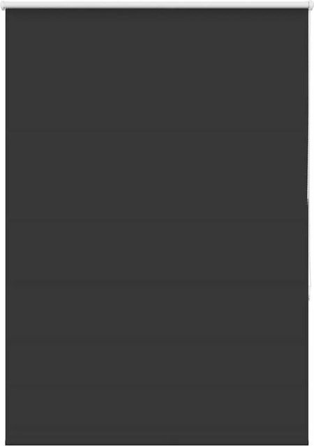 vidaXL Verdunkelungsrollo Schwarz aus Polyester, B: 115 cm, H: 130 cm - Bild 1