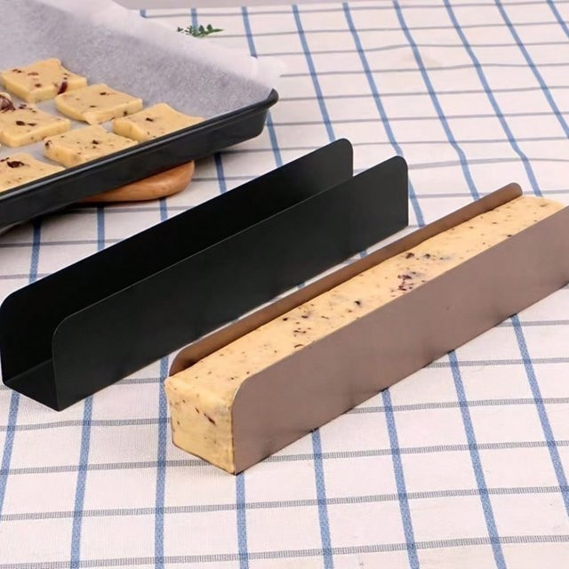 U-förmige Backform aus Carbonstahl in Schwarz, Antihaft-Keksform für Baguette und Toast - Bild 1