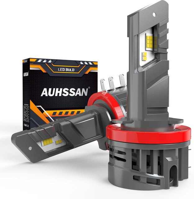 AUHSSAN H15 LED Auto Scheinwerfer Set, 2 Stück, 6000 K Weiß, 20000 lm Abblendlicht für Chevrolet Malibu und Ford Fusion - Bild 1
