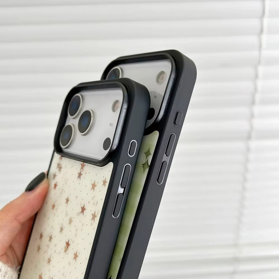 DecoPhone Handyhülle mit Gittermuster, Wellen, Punkten und Sternen für iPhone 17 16 15 14 Pro Max, magnetisch und kabelloses Laden unterstützt - Bild 4