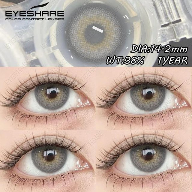 Eyeshare Farbige Kontaktlinsen Jahreslinsen, 2 Stück - Bild 1