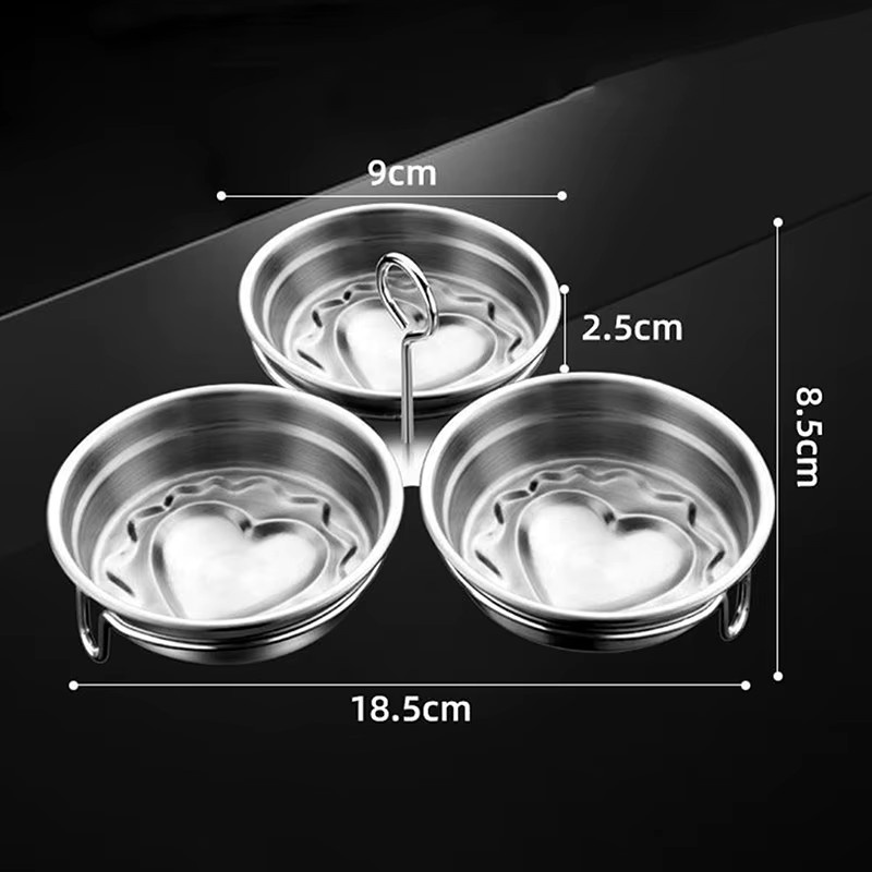 SHNGki 3-in-1 Eierdampfer aus Edelstahl in Silber, runder multifunktionaler Eierkocher für die Küche - Bild 4