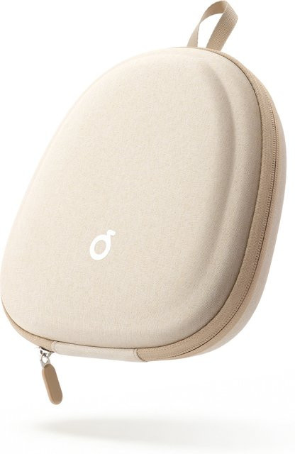 Universelle Kopfhörer-Hülle aus Hartschale als tragbare Reise-Organizer-Tasche für Soundcore Anker, Sony und JBL Over-Ear-Kopfhörer in Pink oder Beige - Bild 1