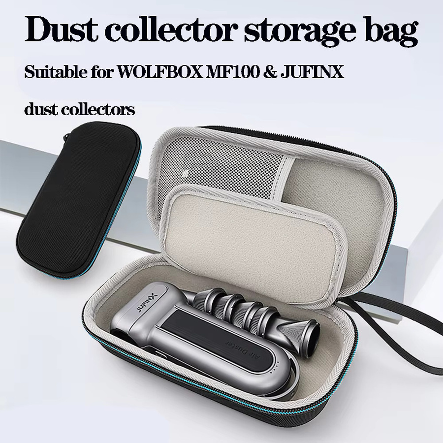GUANGHE Aufbewahrungstasche für WOLFBOX MF100 und JUFINX Staubsammler, schwarz, schmutzabweisend und kratzfest - Bild 2
