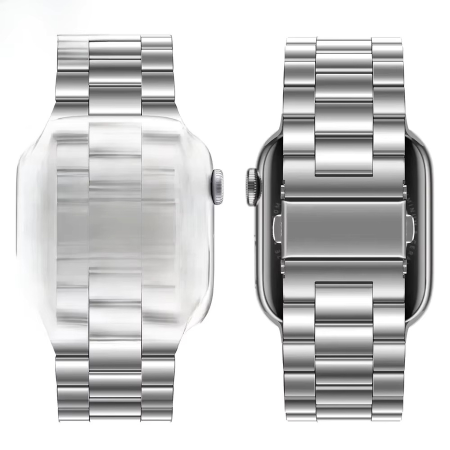 CAOWTAN Uhrenarmband Edelstahl, Silber, Unisex - Bild 4