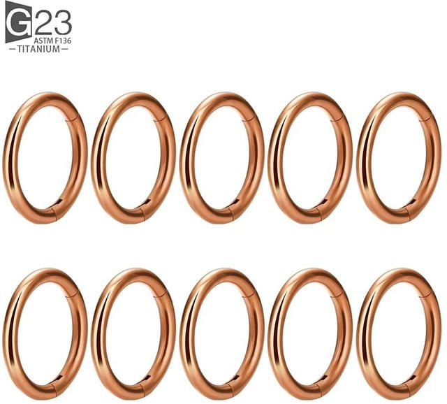 Lucky Star Jewelry Klappcreolen, Titan, Roségold, Zirkonia, Damen - Bild 1
