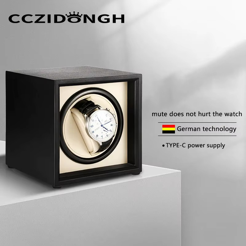 CCZIDONGH Uhrenbeweger und Uhrenaufbewahrungsbox, Schwarz, Unisex - Bild 2