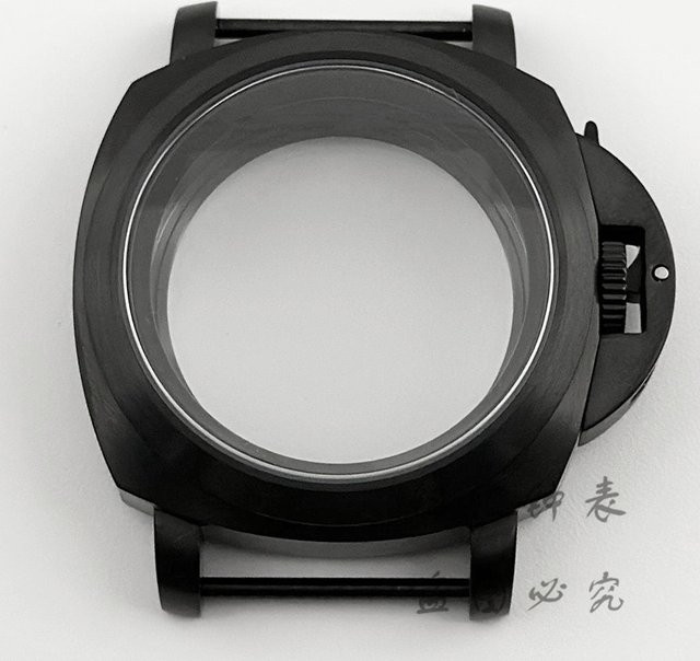 LIYAN Uhrengehäuse Edelstahl, PVD Schwarz, Saphirglas, 40 mm - Bild 1