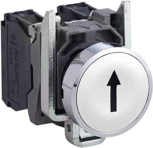 Schneider Electric XB4BA3341 Drucktaster silber B/T/H: 5,2 x 3,0 x 4,7 cm IP66 IP67 IP69 IP69K - Bild 1