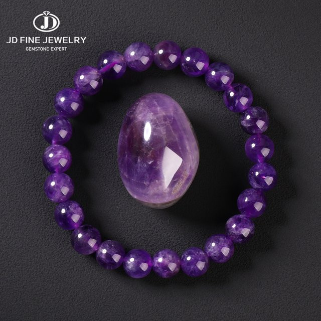 Armband Amethyst Perlen, Kristall, Unisex - Bild 1