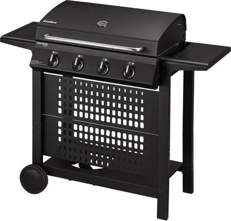 Enders Gasgrill San Diego Next 4 in Schwarz mit 4 Brennern und Edelstahl-Details