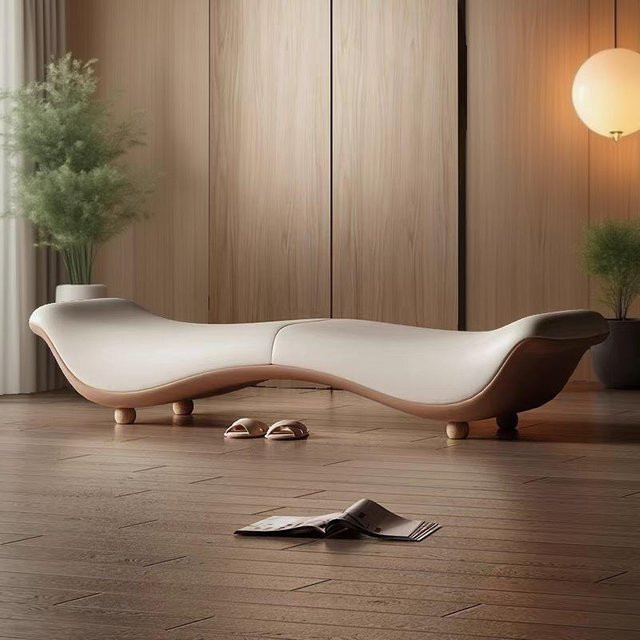 MDNG Minimalistisches Polster-Sofa in Grau als moderne Bank für Wohnzimmer und Schlafzimmer - Bild 1