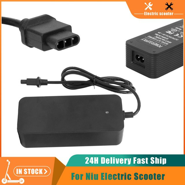 NIU Batterieladegerät 53,5 V 2A für Elektroroller KQi3, KQi3 Pro/Sport/Max, KQi2, KQi2 Pro, KQi1, KQi 1Pro/Sport, KQi Air, KQi 100P/F in Schwarz - Bild 1
