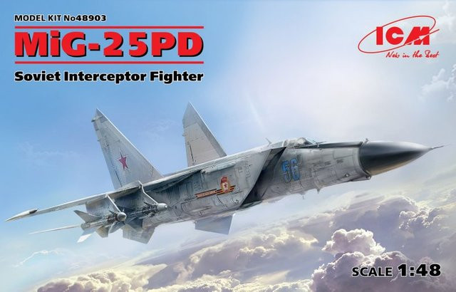 ICM MiG-25 PD, Soviet Interceptor Fighter, Modellbau, 1:48 - Bild 1