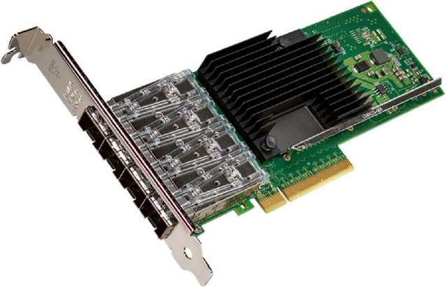 Intel Ethernet Converged Network Adapter X710-DA4 Netzwerkadapter PCIe 3.0 x8 mit 4 x 10 Gigabit SFP+ (EX710DA4G2P5) - Bild 1
