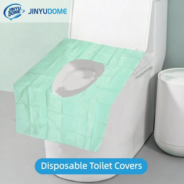JINYUDOME Einweg-Toilettensitzbezüge wasserdicht für unterwegs B/T/H: 60,0 x 40,0 cm - Bild 1
