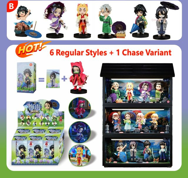 Bandai Tanjiro Rain Series Q-Version Figur, Einzelfigur - Bild 1