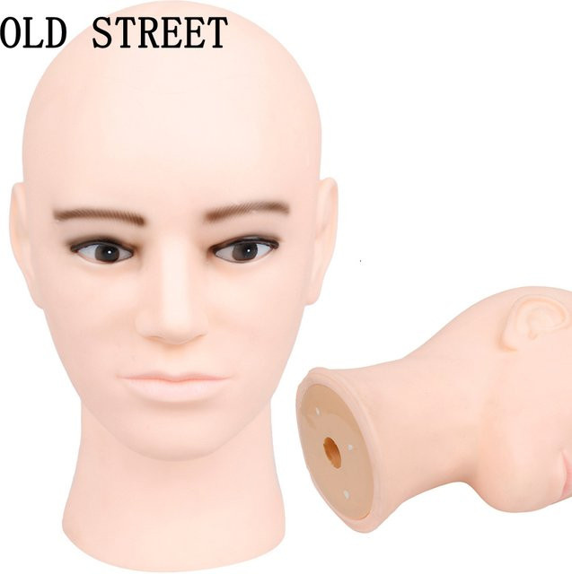 Old Street Mannequin Kopf für Perücken, Herren, PVC - Bild 1