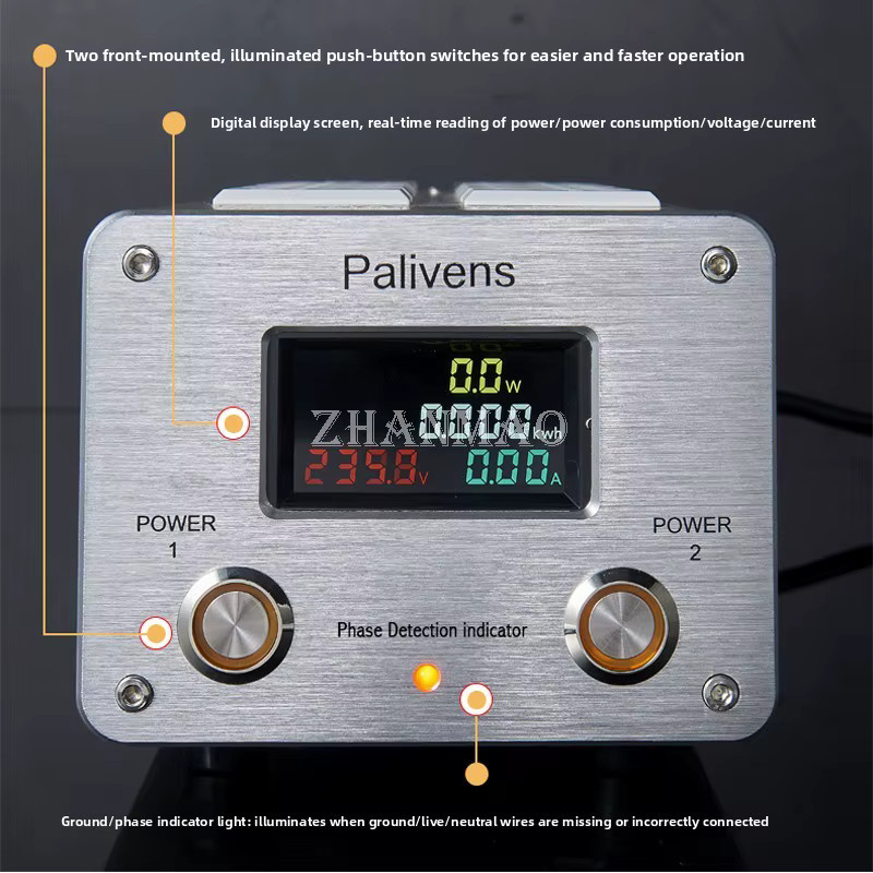 Palivens P20 Lautsprecherspezifischer Netzfilter mit Überspannungsschutz und Lautsprechersteckdose zur optimierten Stromversorgung - Bild 2