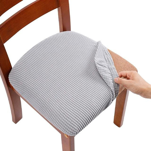 Yiran Furniture Universal Jacquard Stuhlbezug aus elastischem Stretch-Material für Esszimmer und Hotel - Bild 1