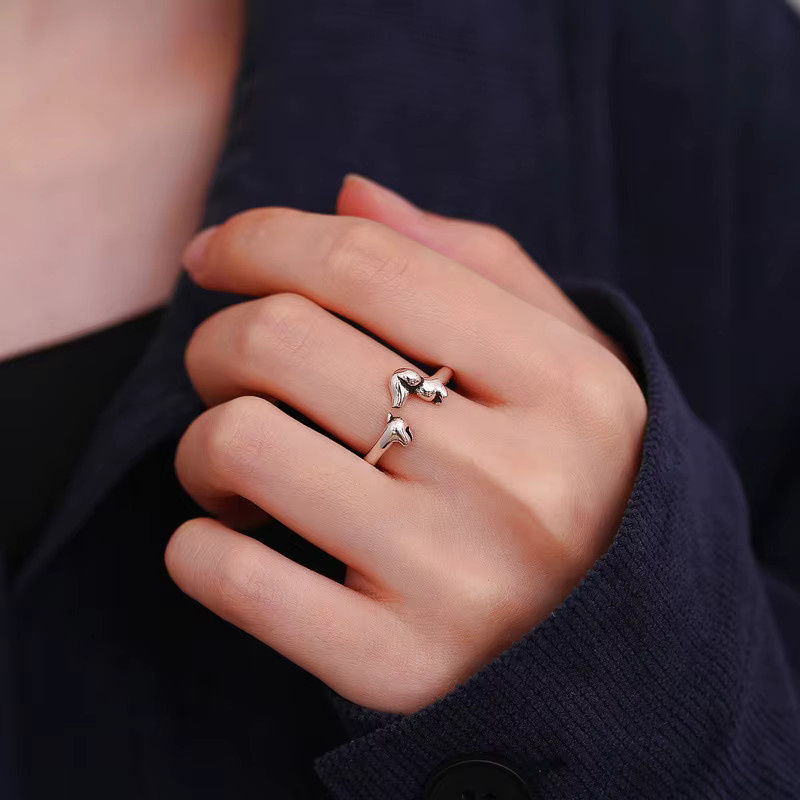 SAY Ring 925 Silber, Hund, Damen, Vintage - Bild 2