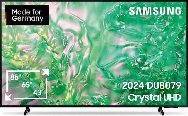 Samsung GU43DU8079U Crystal UHD Smart TV mit LED-Technik in Schwarz, 4K Ultra HD, 108 cm (43 Zoll) - Bild 1