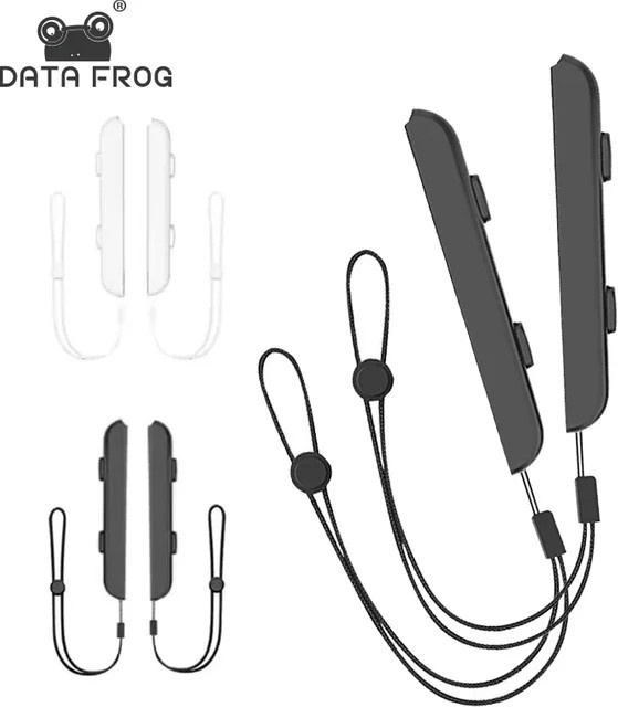 DATA FROG Handgelenkschlaufe für Nintendo Switch und OLED Joy-Con Controller in Schwarz und Weiß - Bild 1
