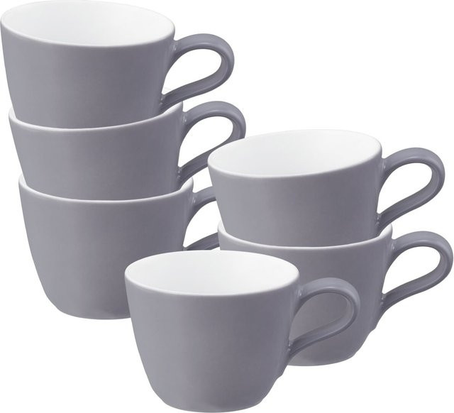Seltmann Weiden Espressotassen Life Fashion Grau, 6er Set, 90 ml - Bild 1