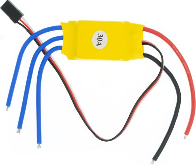 XXD HW30A 30A ESC Bürstenloser Motor Speed Controller mit BEC in Gelb für RC Hubschrauber, Boote, FPV F450 und Mini Quadcopter Drohnen - Bild 1