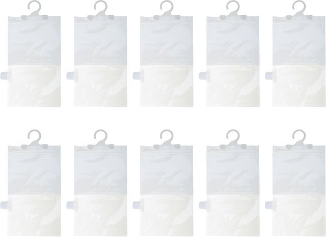 Insiders Schrankentfeuchter Feuchtigkeitsabsorber zur Entfernung von Feuchtigkeit, Schimmel und Gerüchen, 10er Pack, Grau/Transparent - Bild 1