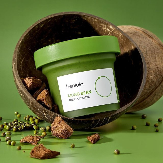beplain Mungobohnen-Tonerde-Maske, 120 ml, für unreine Haut - Bild 1