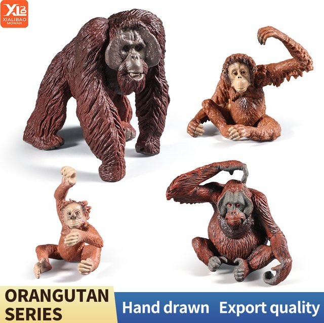 XIALIBAOMOWAN Wild Forest Orang-Utan-Set, Actionfiguren, Tiermodelle - Bild 1